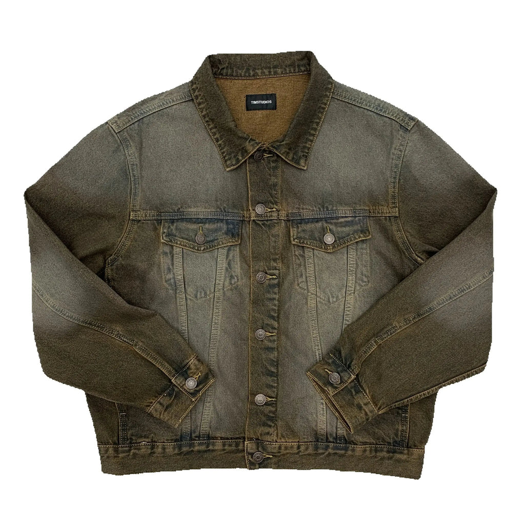 2025 Autumn Winter Women Design American Retro Denim Jacket Tomboy 2000s Y2k Oversize Outwear New In Men Harajuku Fashion Tide