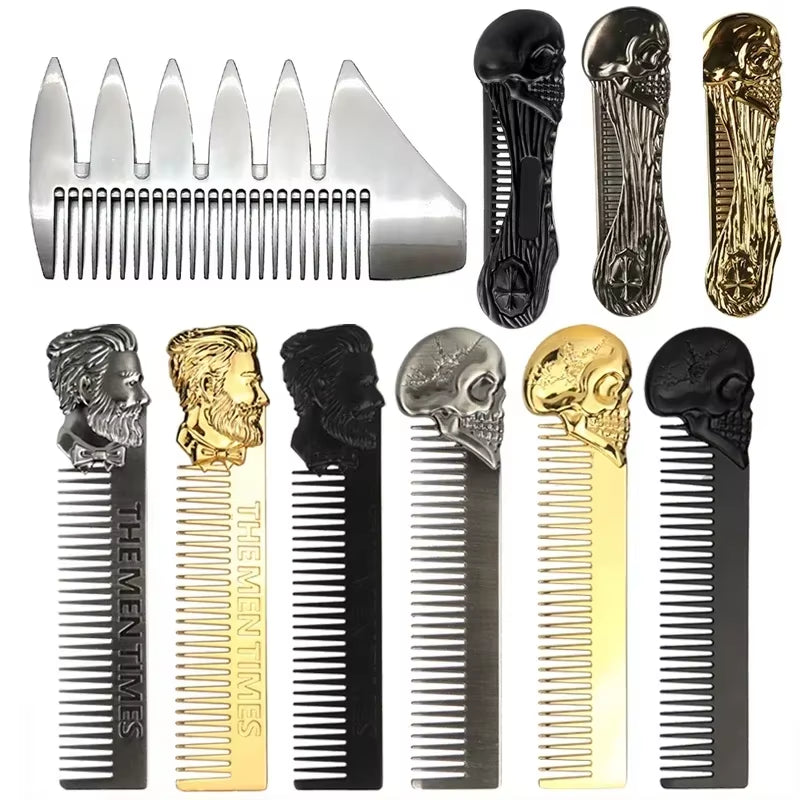1Pc Barber Hair Combs Beard Styling Brush Professional Hairdressing Combs Gradient Comb Hair Man Cutting Tool Barber Accessories