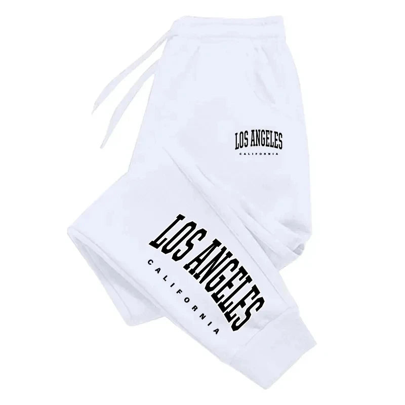 Los Angeles Mens Womens Sweatpants Elastic waist Casual Outdoors Jogging Pants High Quality Fashion Versatile Sport Trousers