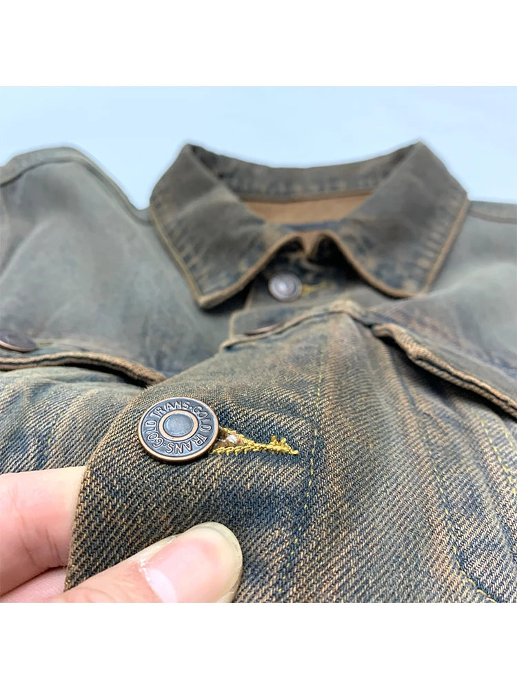 2025 Autumn Winter Women Design American Retro Denim Jacket Tomboy 2000s Y2k Oversize Outwear New In Men Harajuku Fashion Tide